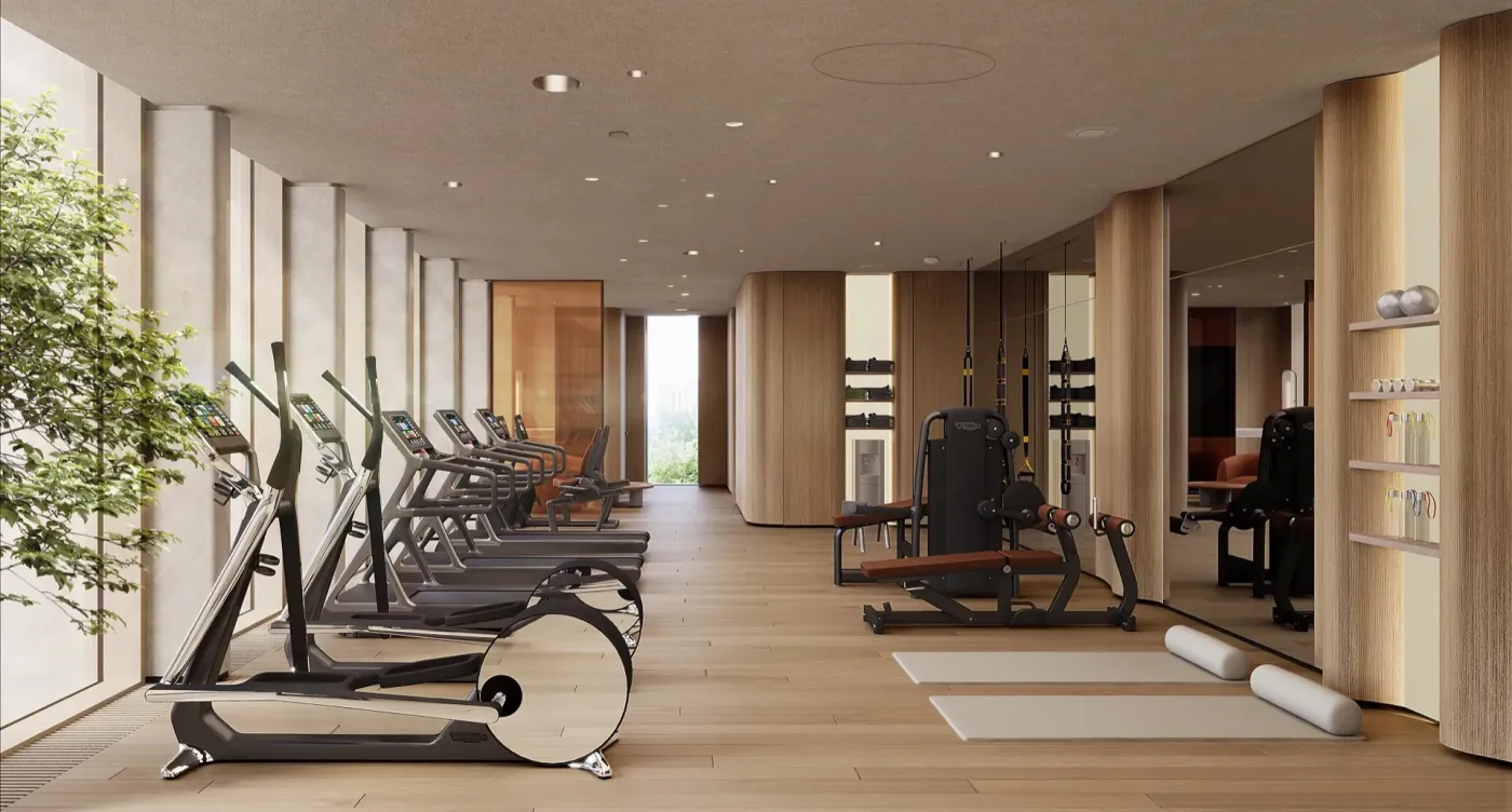 Тренажёрный зал Fit Lab с видом в зелень
